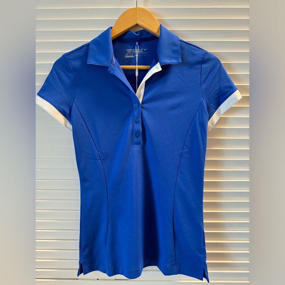 NWT Nike Dri-fit Women’s XS Blue Golf Shirt